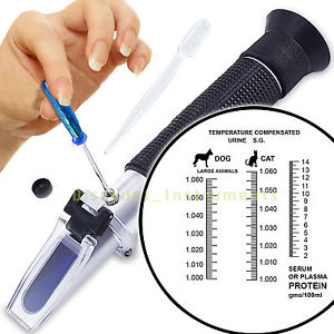 REFRACTOMETRO VETERINARIO DE MANO 3 ESCALAS