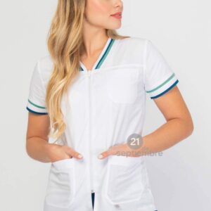 Chaqueta con cierre escote V