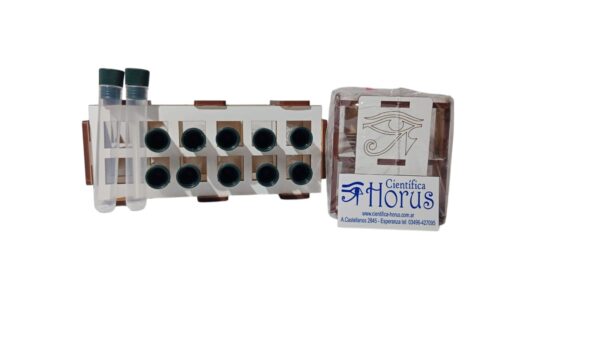 GRADILLA ECO + 12 TUBOS PLASTICOS C/TAPON