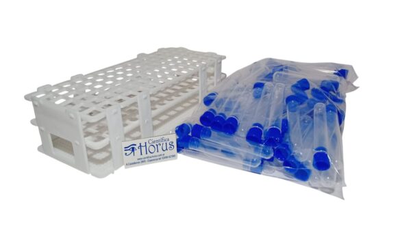GRADILLA PLASTICA  + 90 TUBOS KAHN PLASTICOS