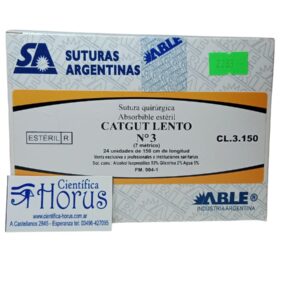 SUTURA CATGUT N 3 1.5M (ABSORBIBLE S/ AGUJA)