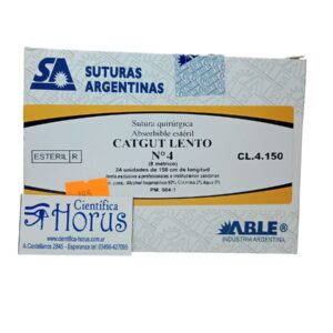 SUTURA CATGUT N 4 1.5M (ABSORBIBLE S/ AGUJA)