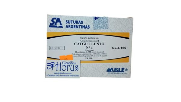 SUTURA CATGUT N 4 1.5M (ABSORBIBLE S/ AGUJA)