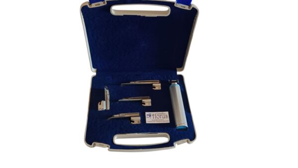LARINGOSCOPIO RAMA RECTA X 4  FIBRA OPTICA