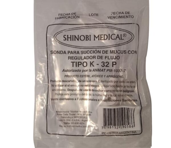 SONDA PARA SUCCION DE MUCUS