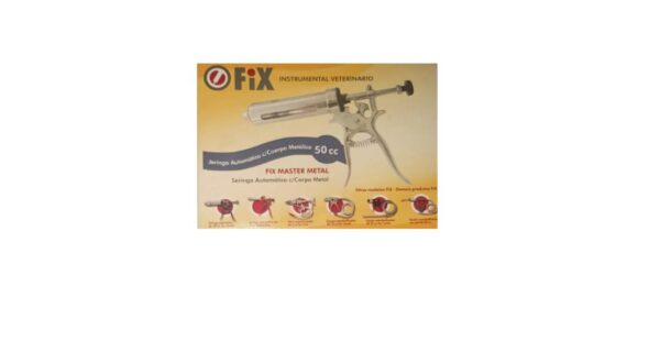 JERINGA AUTOMATICA FIX X 50 CC CUERPO METÁLICO