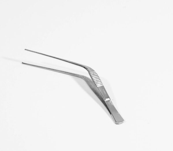 PINZA TROELTSCH- ACODADA C/DIENTE- 12CM